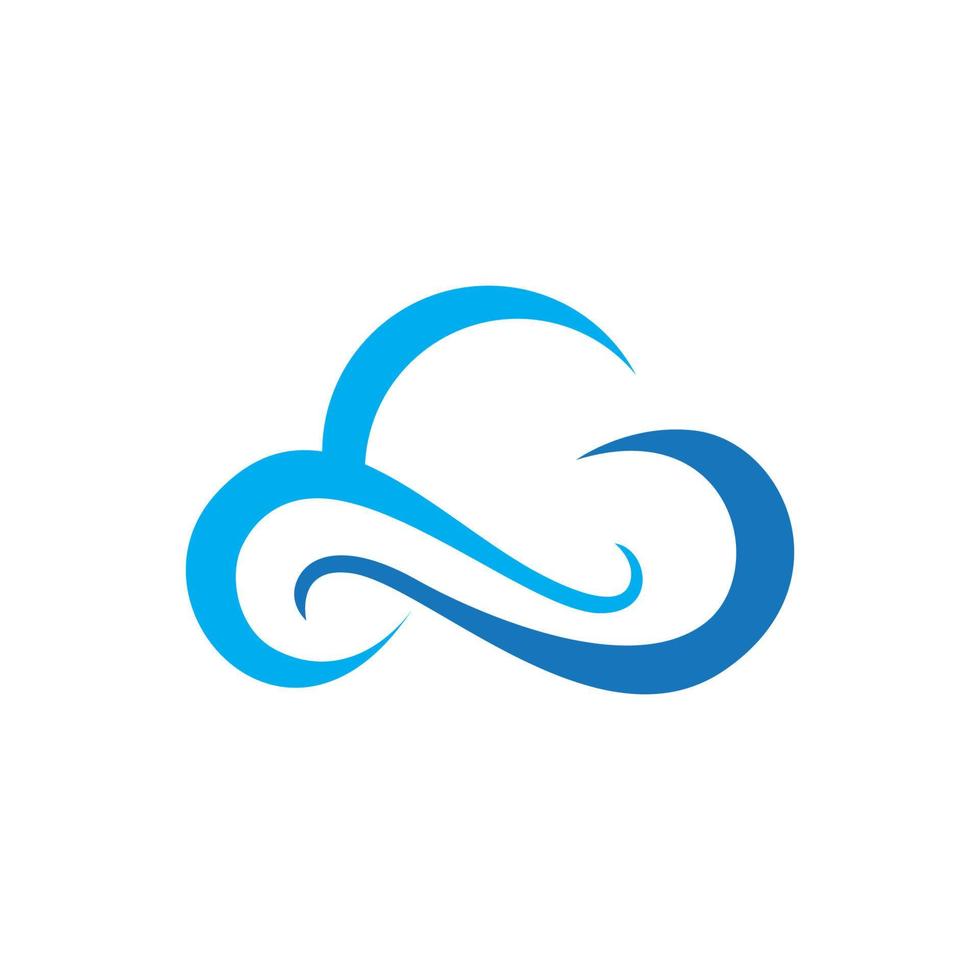 Cloud template vector