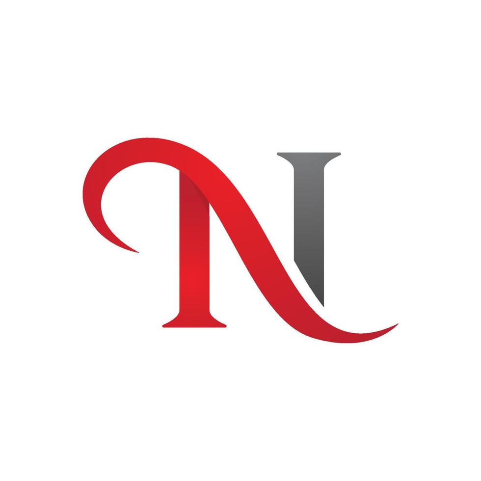N Letter Logo Template vector