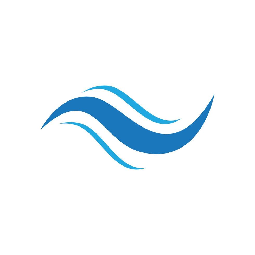 Water wave icon vector