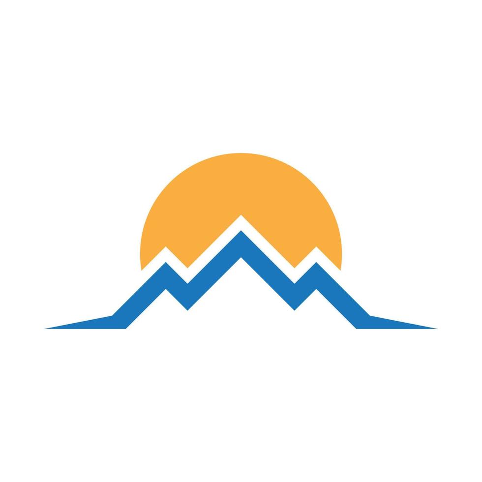 Mountain icon Logo vector