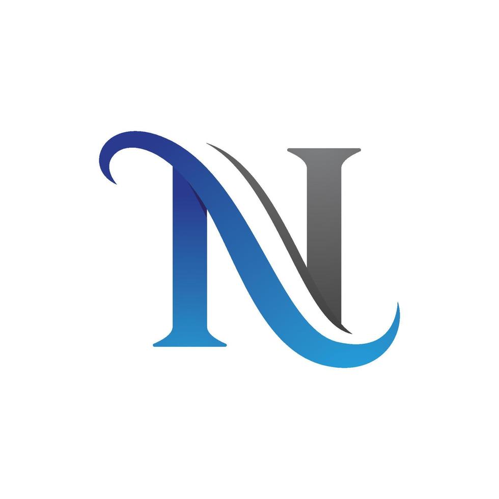 N Letter Logo Template vector