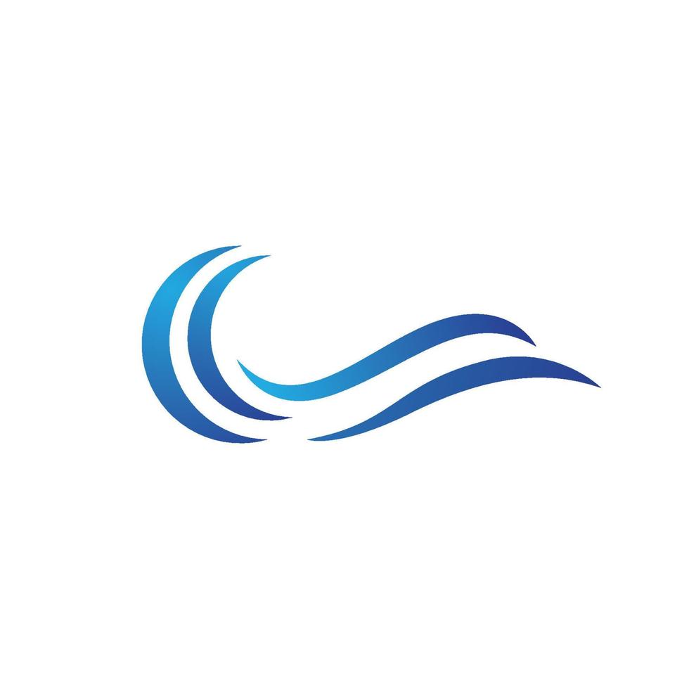 Water wave icon vector