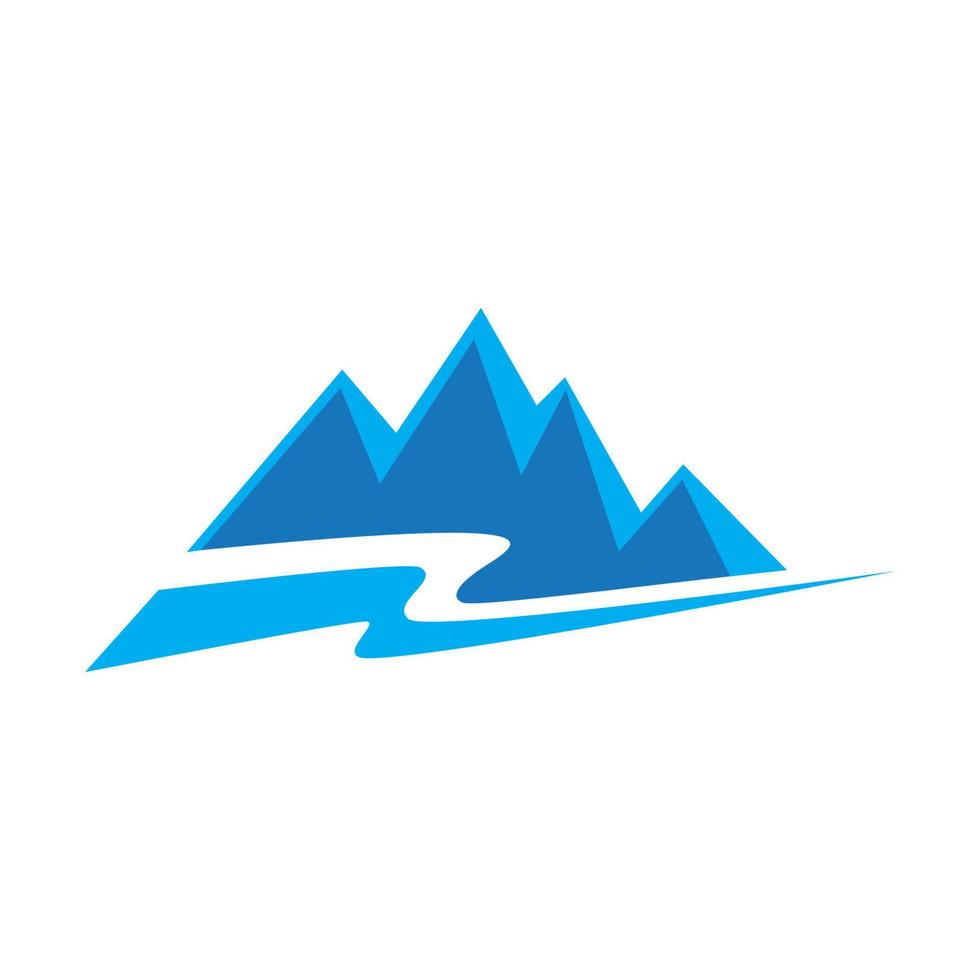 logotipo de icono de montaña vector