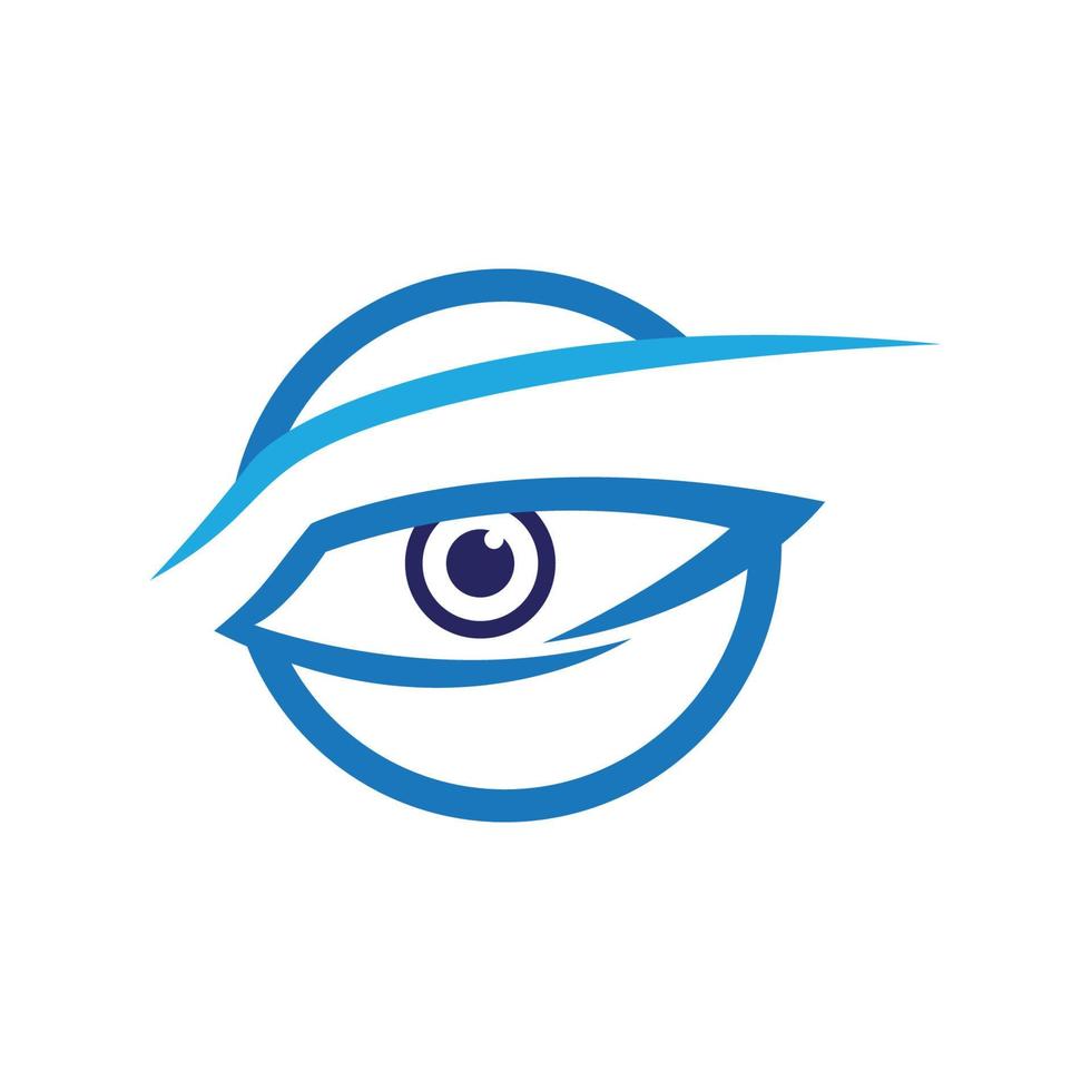 diseño de logotipo de vector de cuidado de los ojos