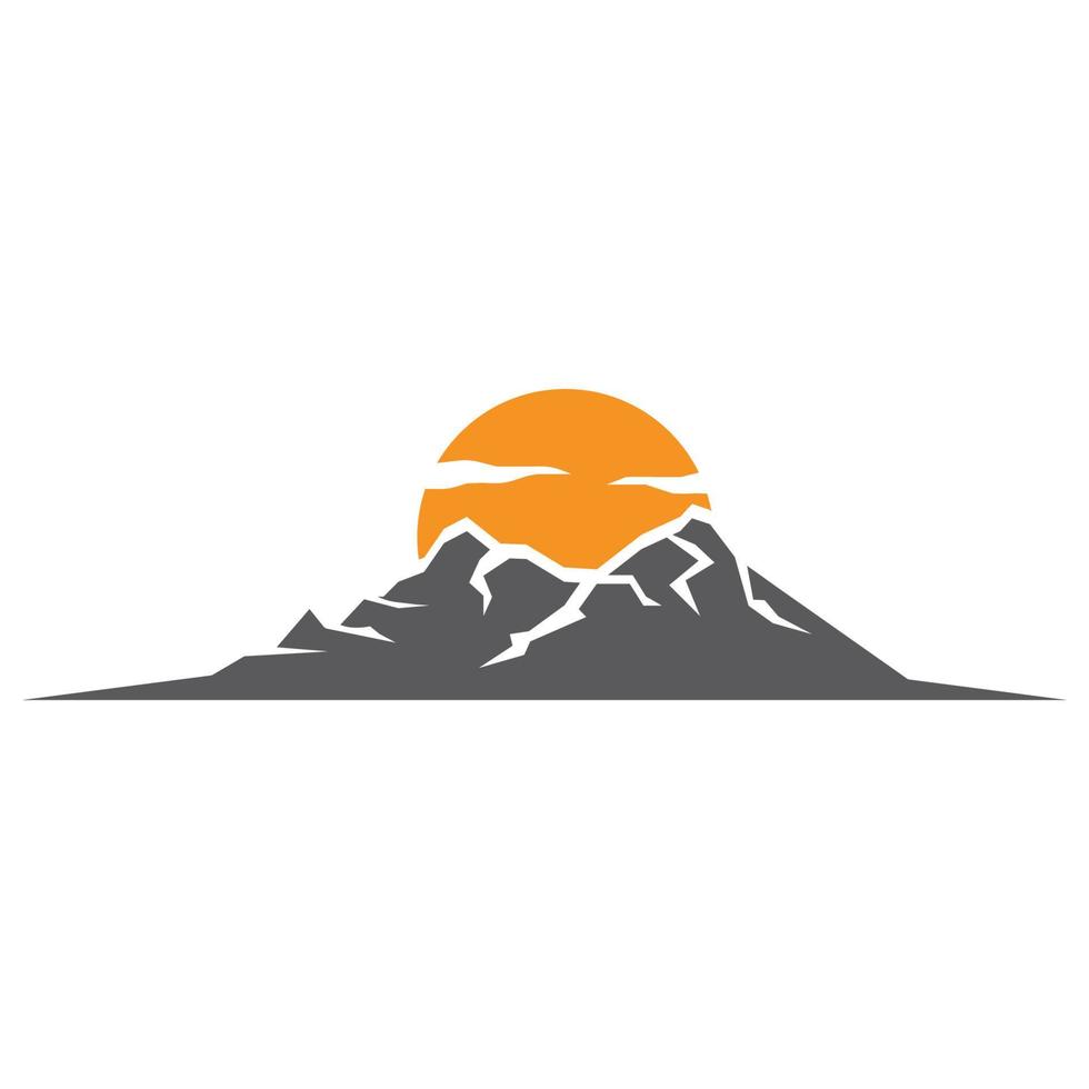 Mountain icon Logo vector