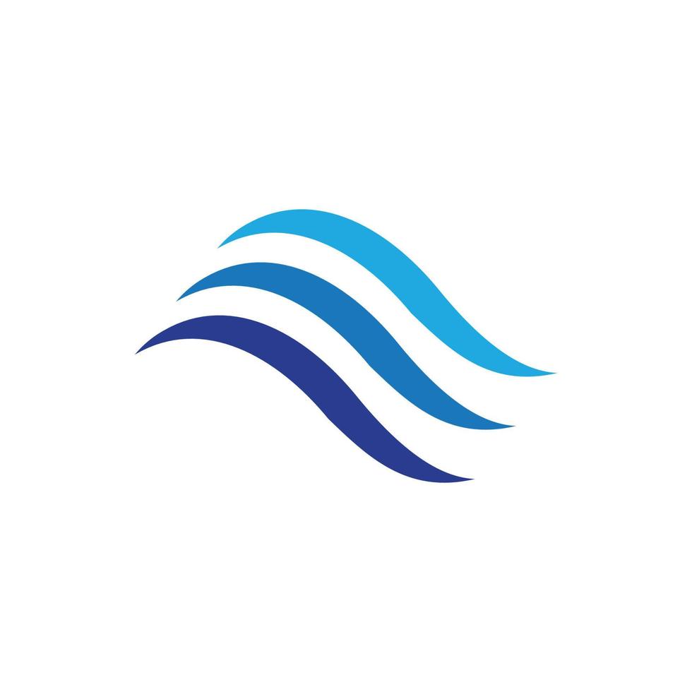 Water wave icon vector