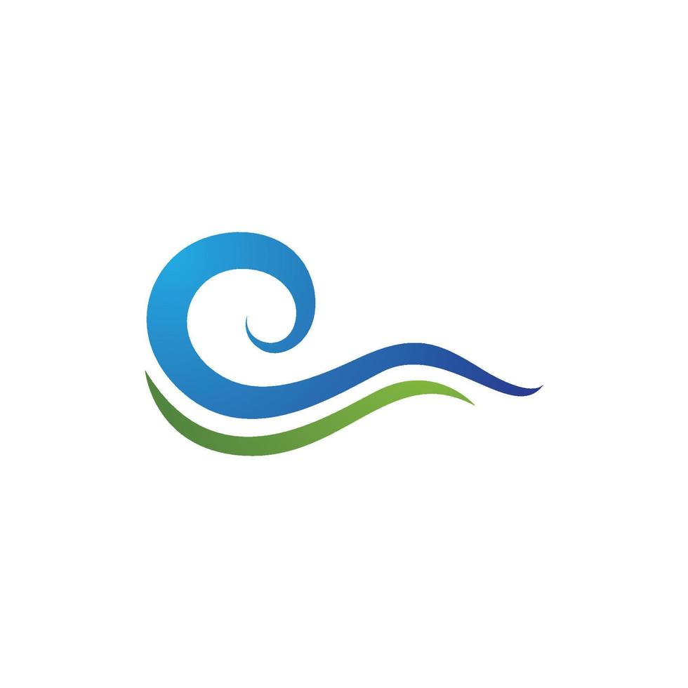 Water wave icon vector