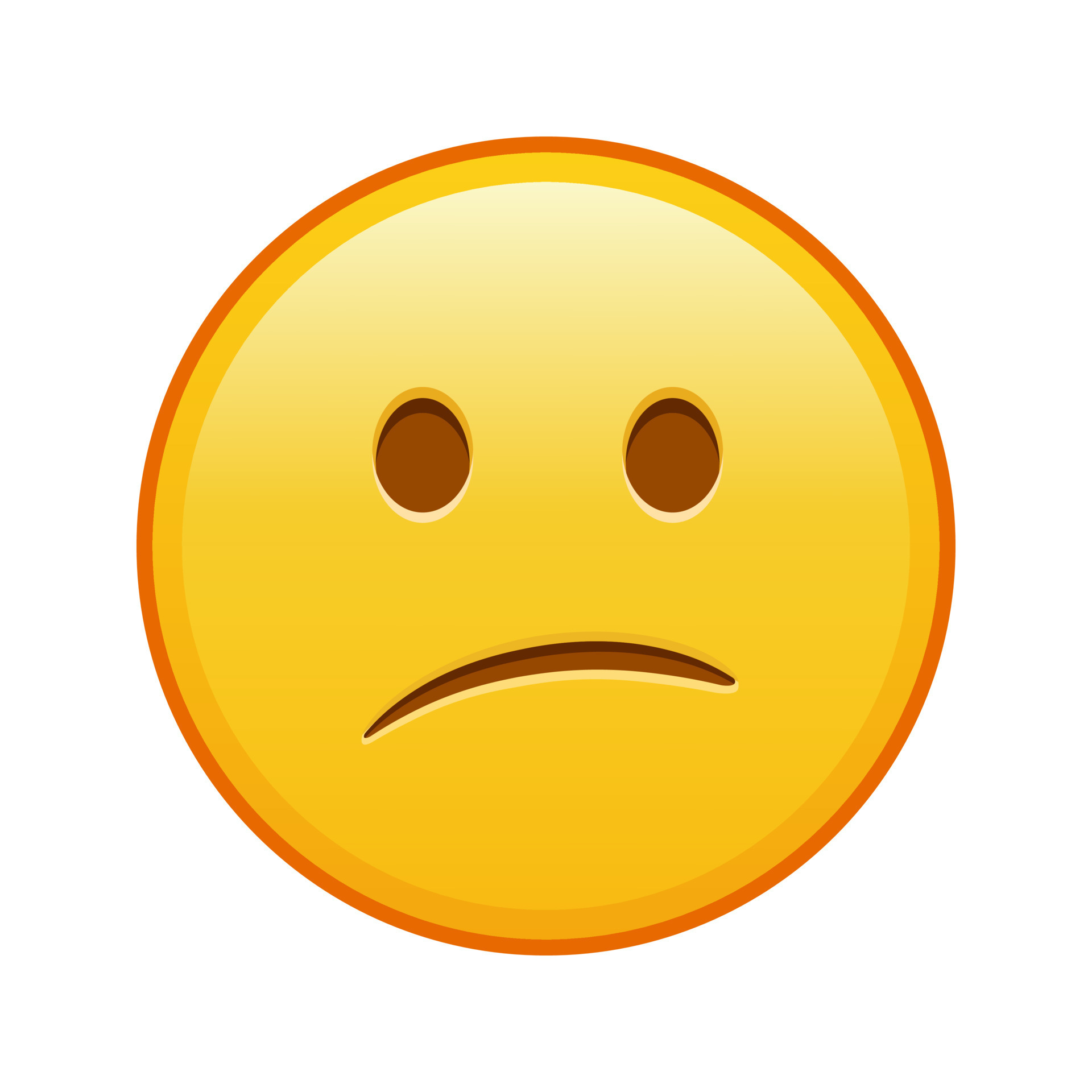 Embarrassed face Large size of yellow emoji smile 15577271 Vector Art