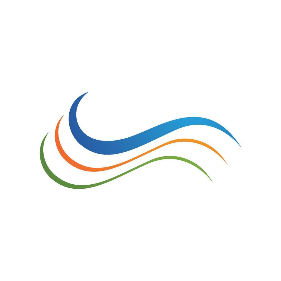 Water wave icon vector