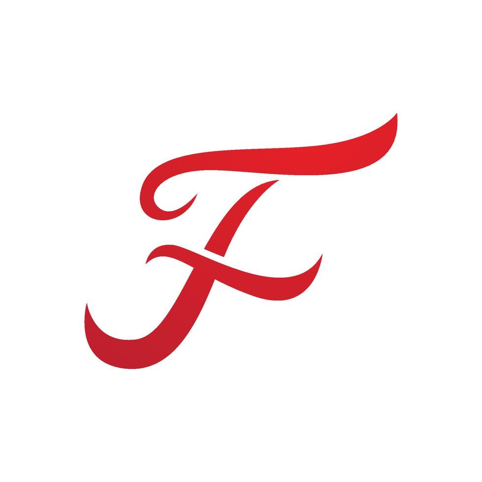 F Letter vector icon