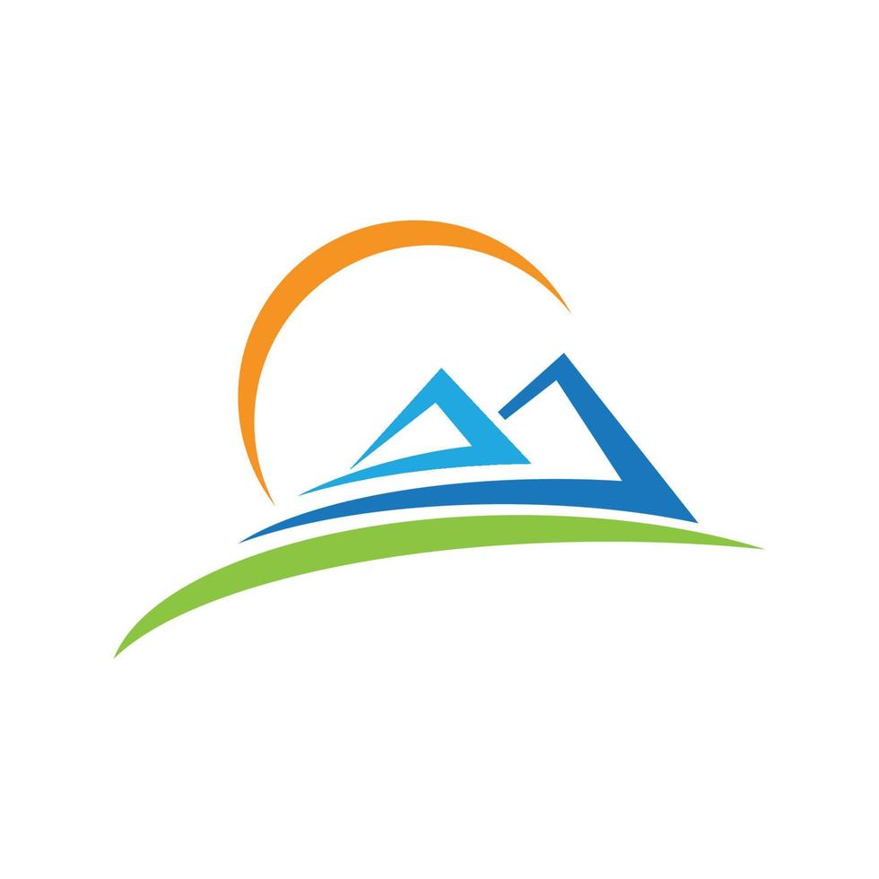 Mountain icon Logo vector
