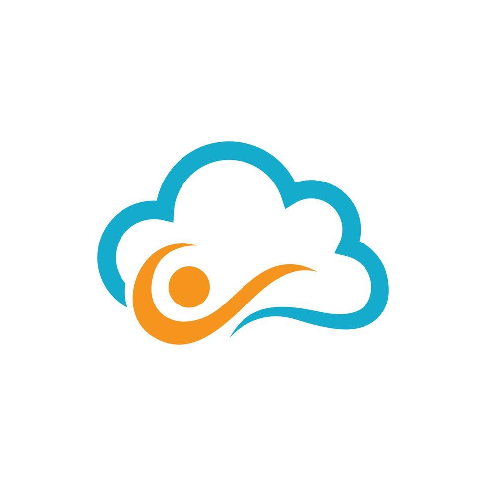 Cloud template vector