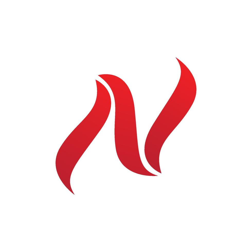 N Letter Logo Template vector