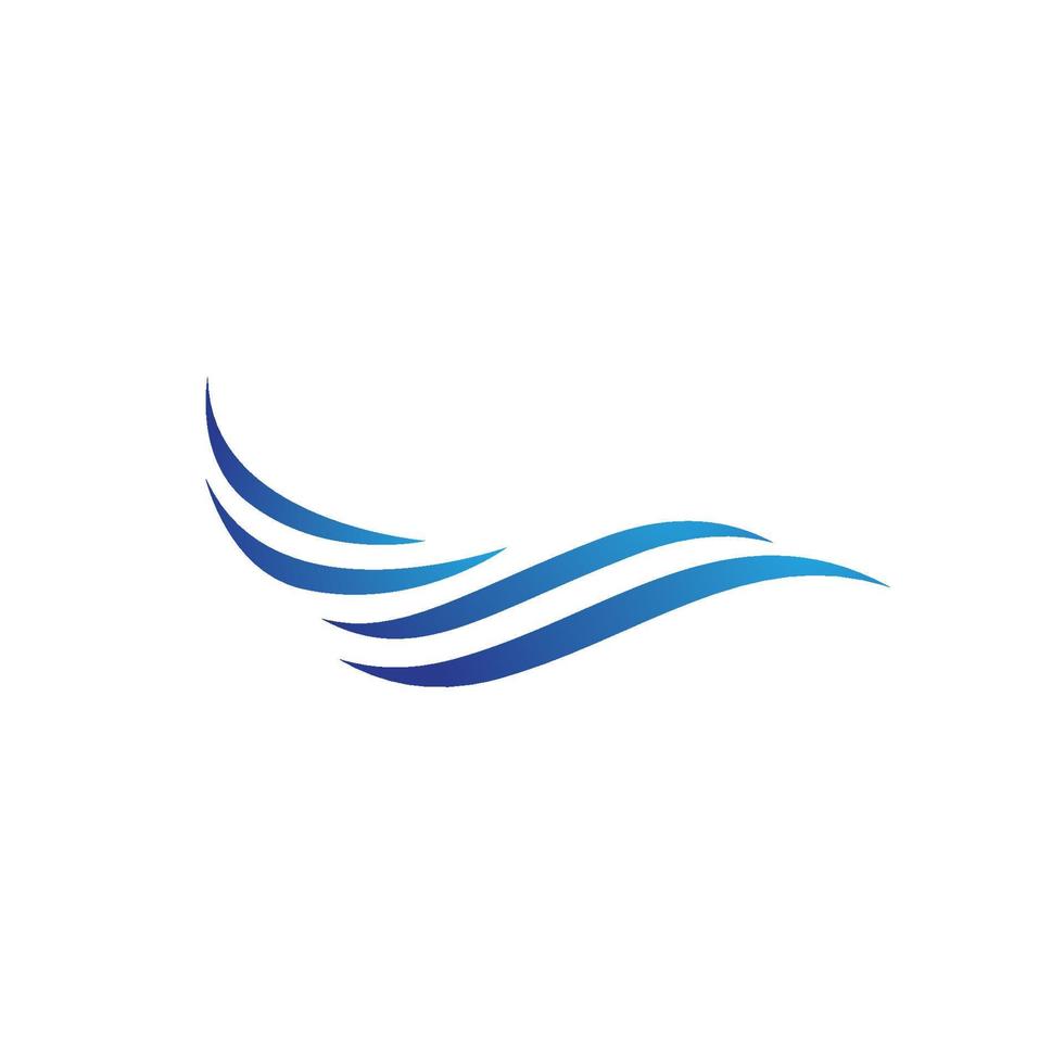 Water wave icon vector