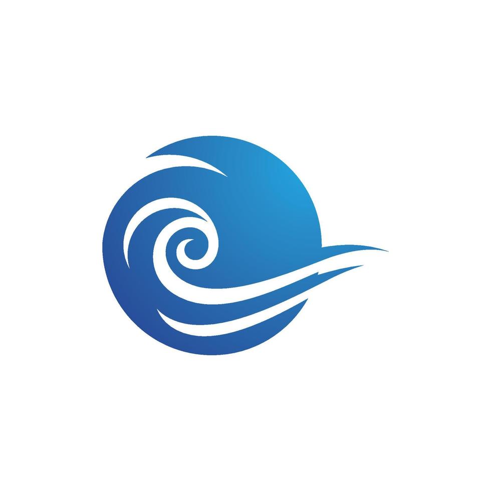 Water wave icon vector