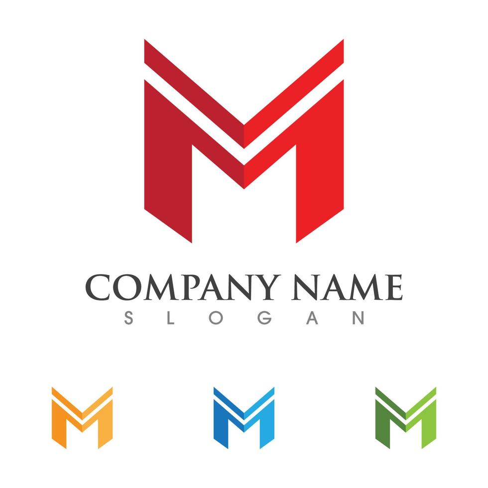 M Letter Logo Template vector