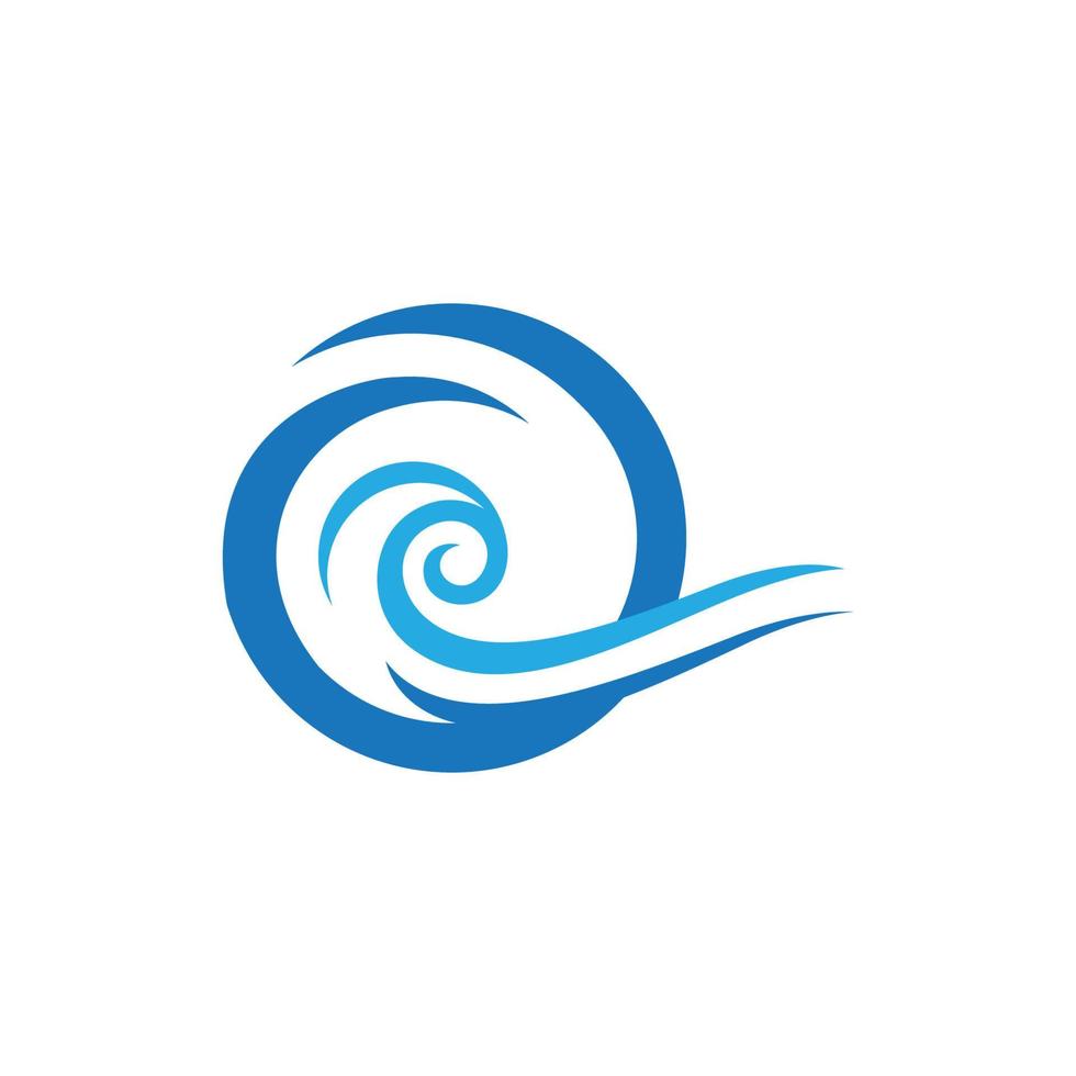 Water wave icon vector