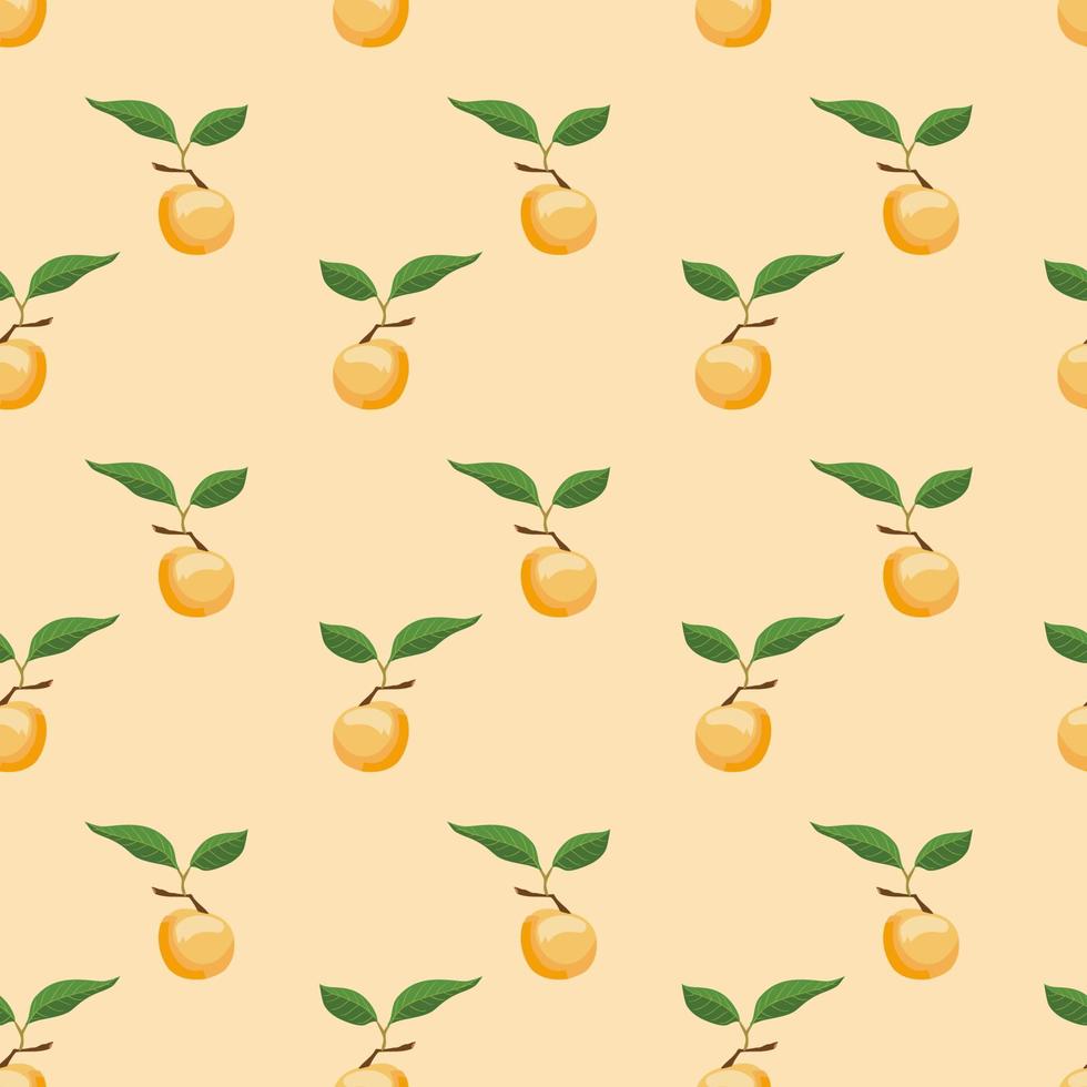 Orange fruits seamless vector pattern background. Design for use backdrop all over textile fabric print wrapping paper and others.