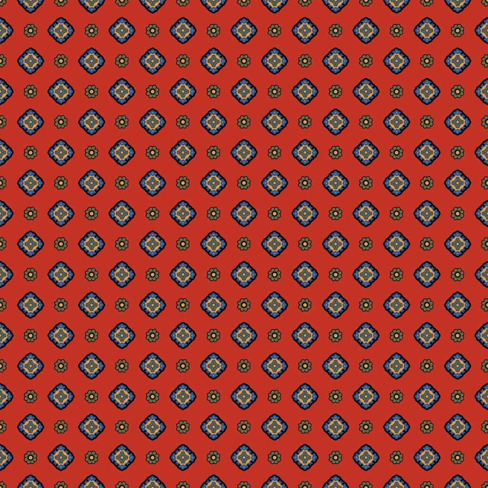 Geometric decorative Floral elements seamless vector pattern background. Design for use backdrop All over print textile fabrics and others, Ornamental pattern design ready to print.