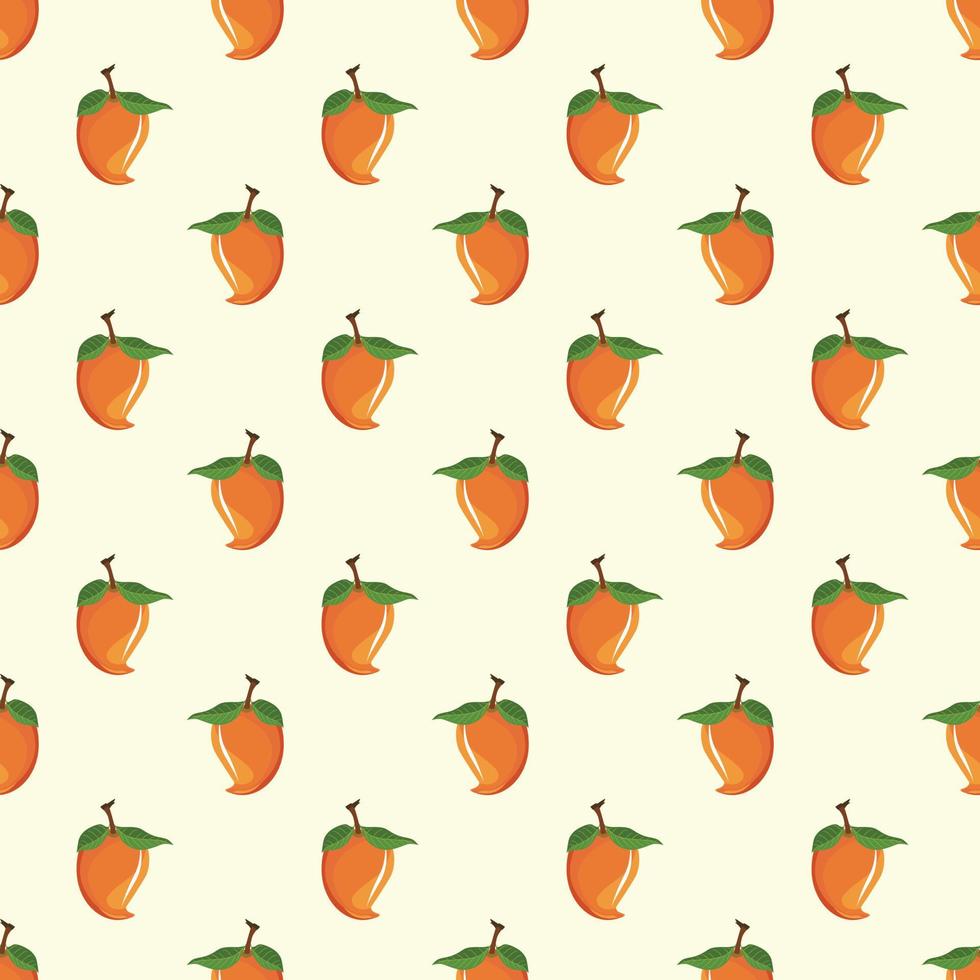 Fondo de patrón de ilustración de vector transparente de mango. diseño para usar como telón de fondo en todo el papel de envoltura de impresión de tela textil y otros.