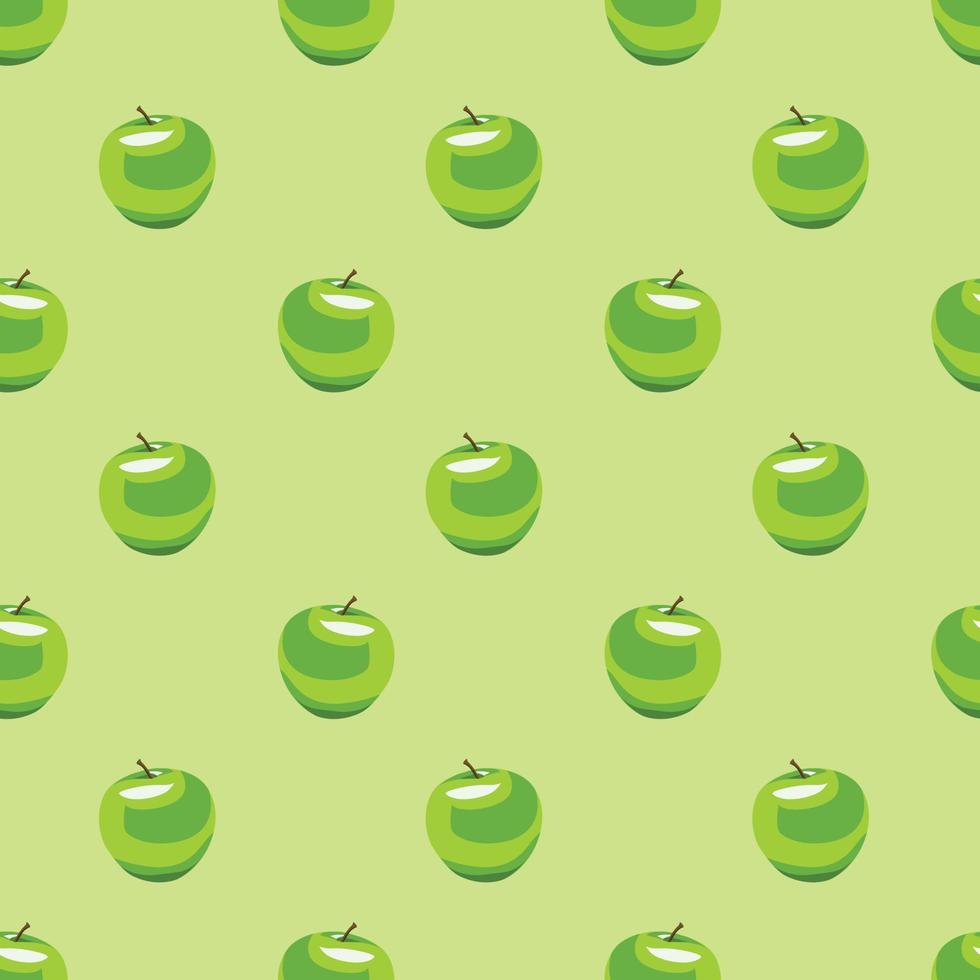 Green Apple fruits seamless vector pattern background. design for use backdrop all over textile fabric print wrapping paper and others.