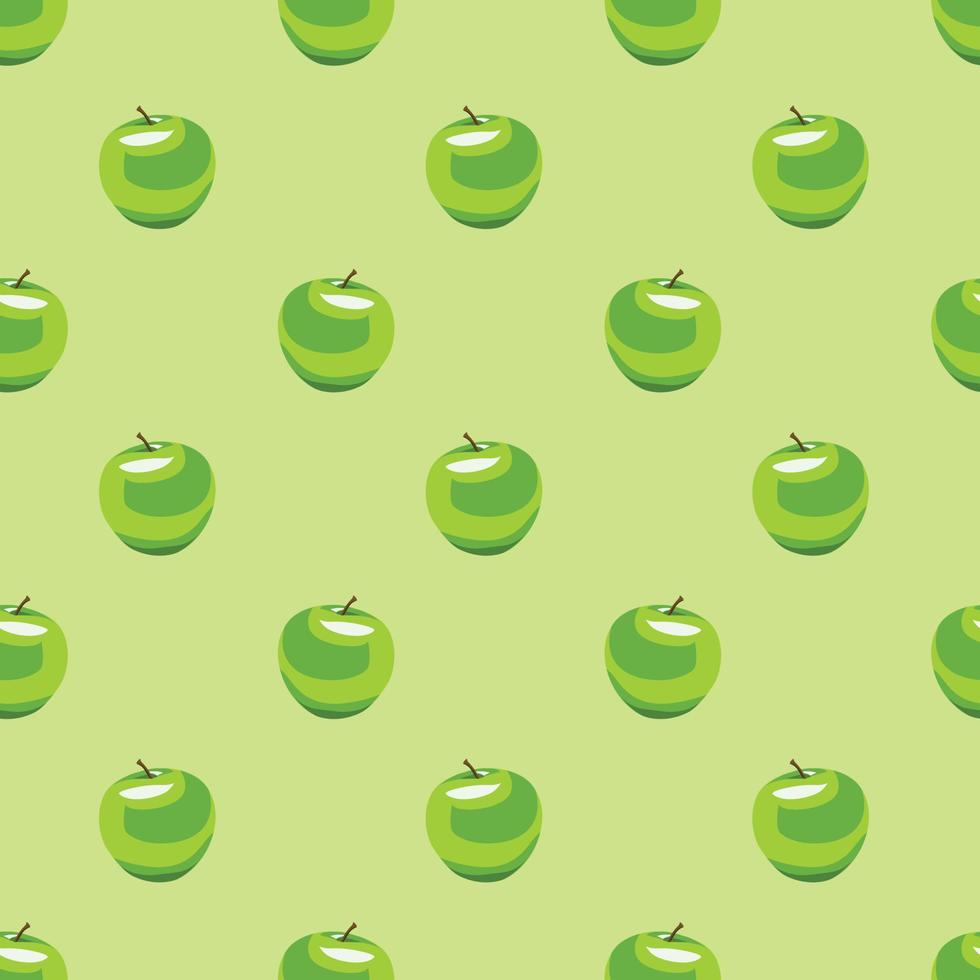 Green Apple fruits seamless vector pattern background. design for use backdrop all over textile fabric print wrapping paper and others.