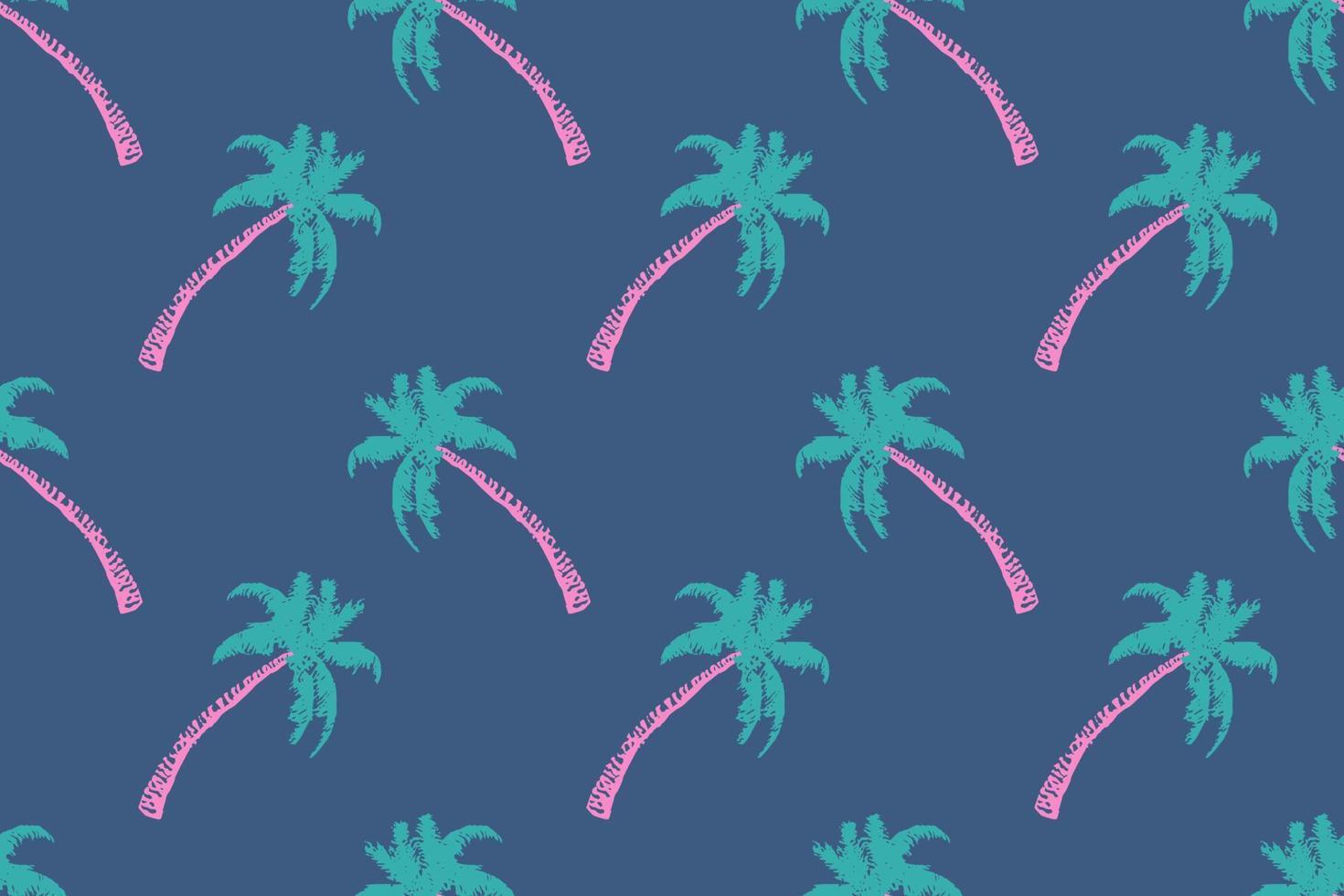 Tropical Exotic Palm tree plants seamless pattern. Design for use background Textile all over fabric print wrapping paper and others. Repeating texture Coconut tree patterns easy customizable vector