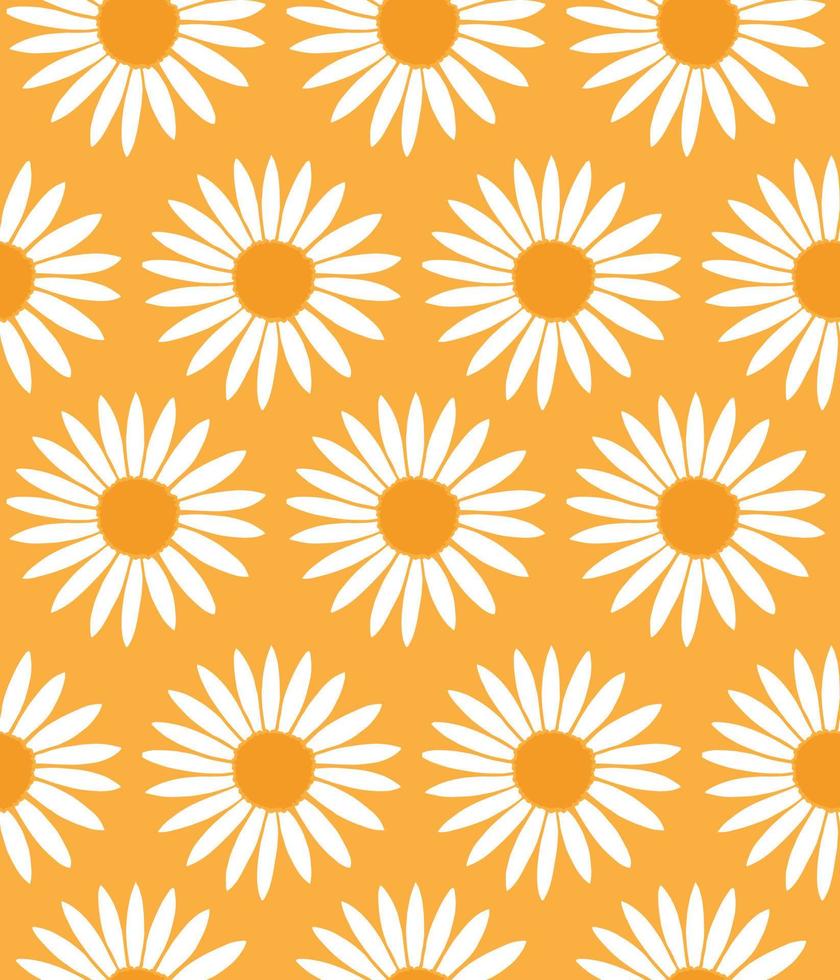 Sunflower Floral seamless vector illustration pattern. Design for use background wrapping paper textile all over fabric and others