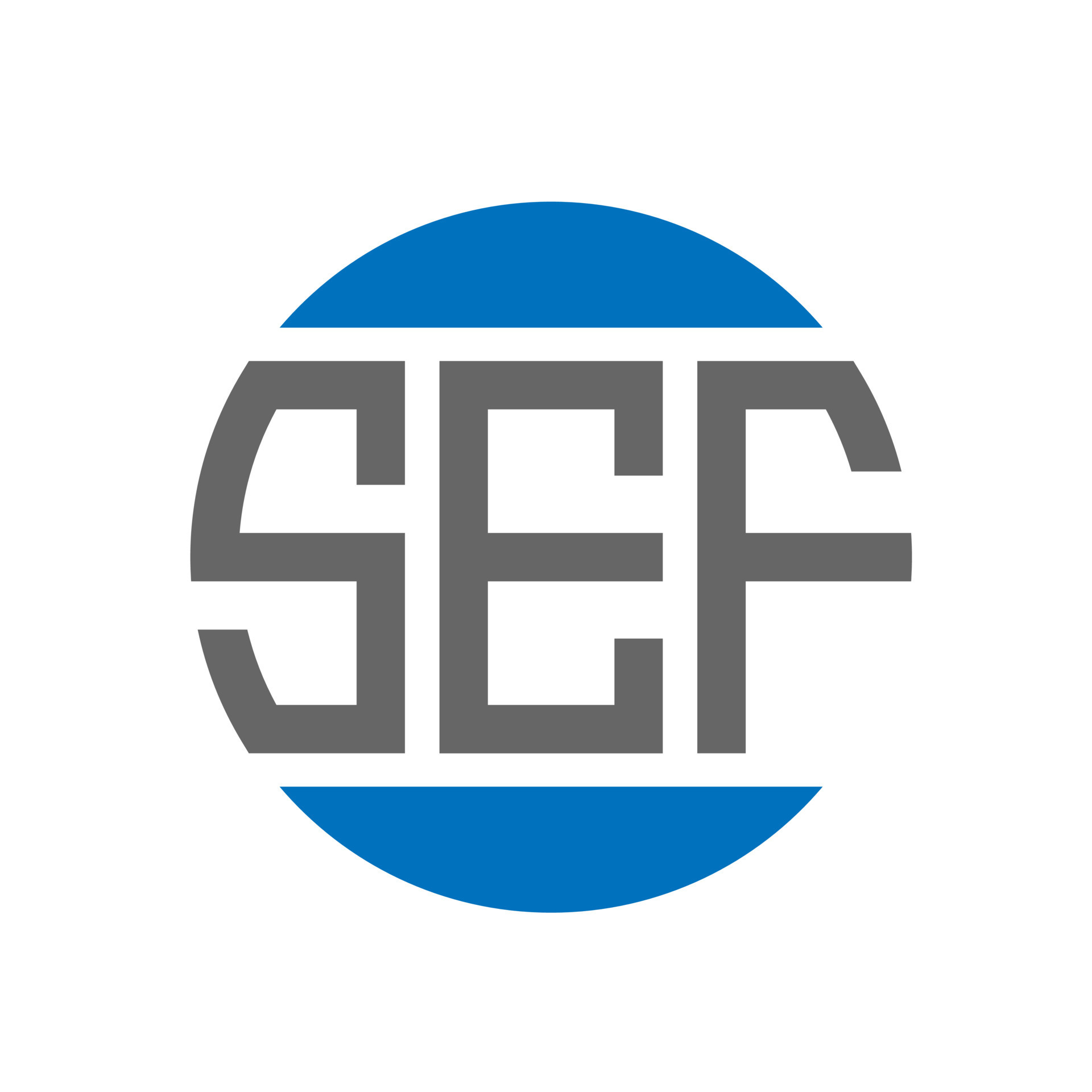 SEF letter logo design on white background. SEF creative initials ...