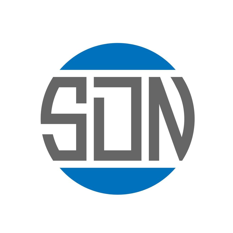 SDN letter logo design on white background. SDN creative initials circle logo concept. SDN letter design. vector
