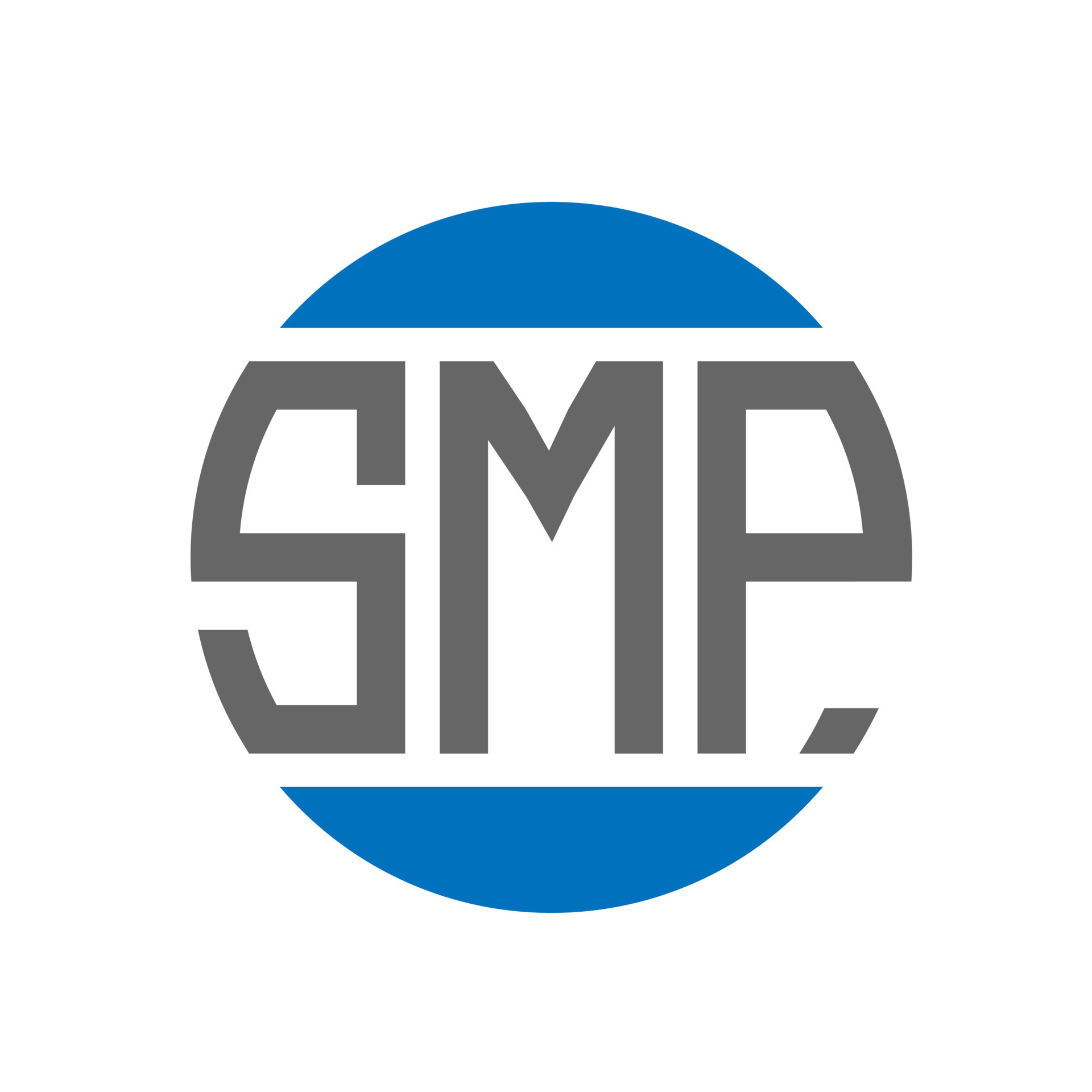 SMP letter logo design on white background. SMP creative initials ...