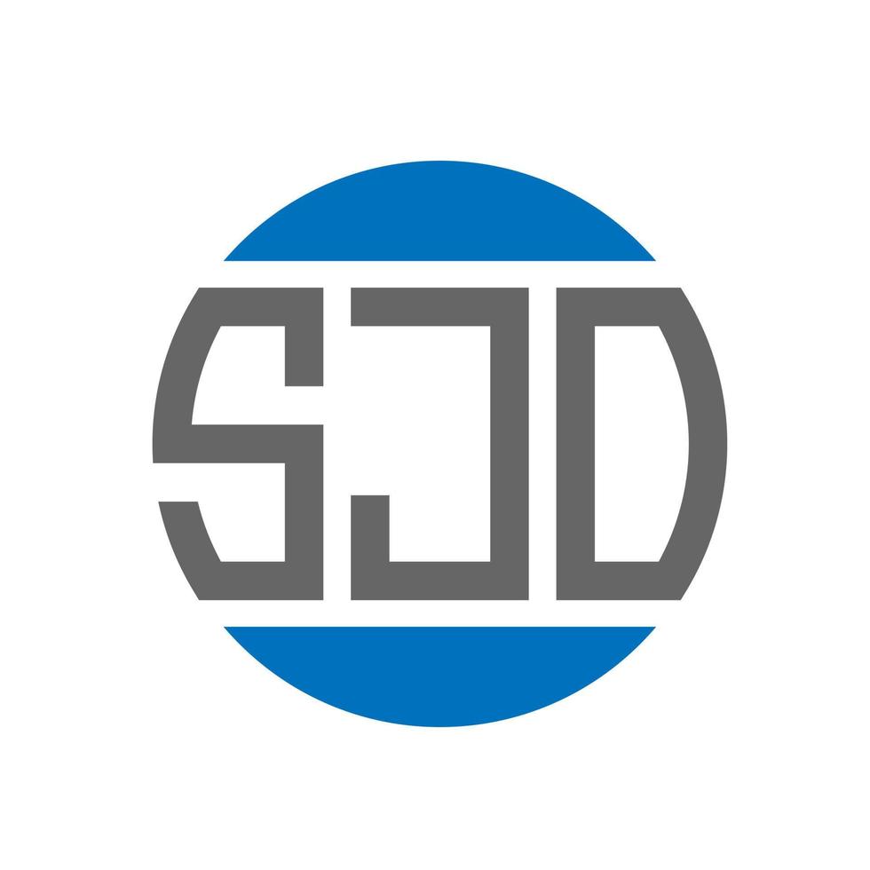 SJO letter logo design on white background. SJO creative initials circle logo concept. SJO letter design. vector