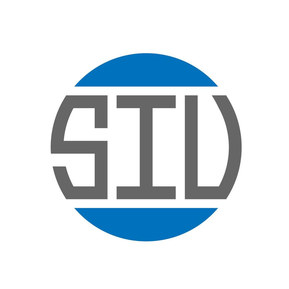 SIU letter logo design on white background. SIU creative initials circle logo concept. SIU letter design. vector