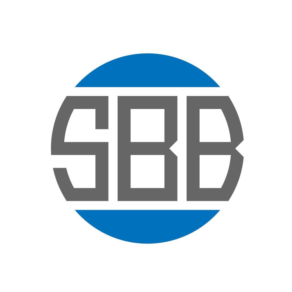 SBB letter logo design on white background. SBB creative initials circle logo concept. SBB letter design. vector