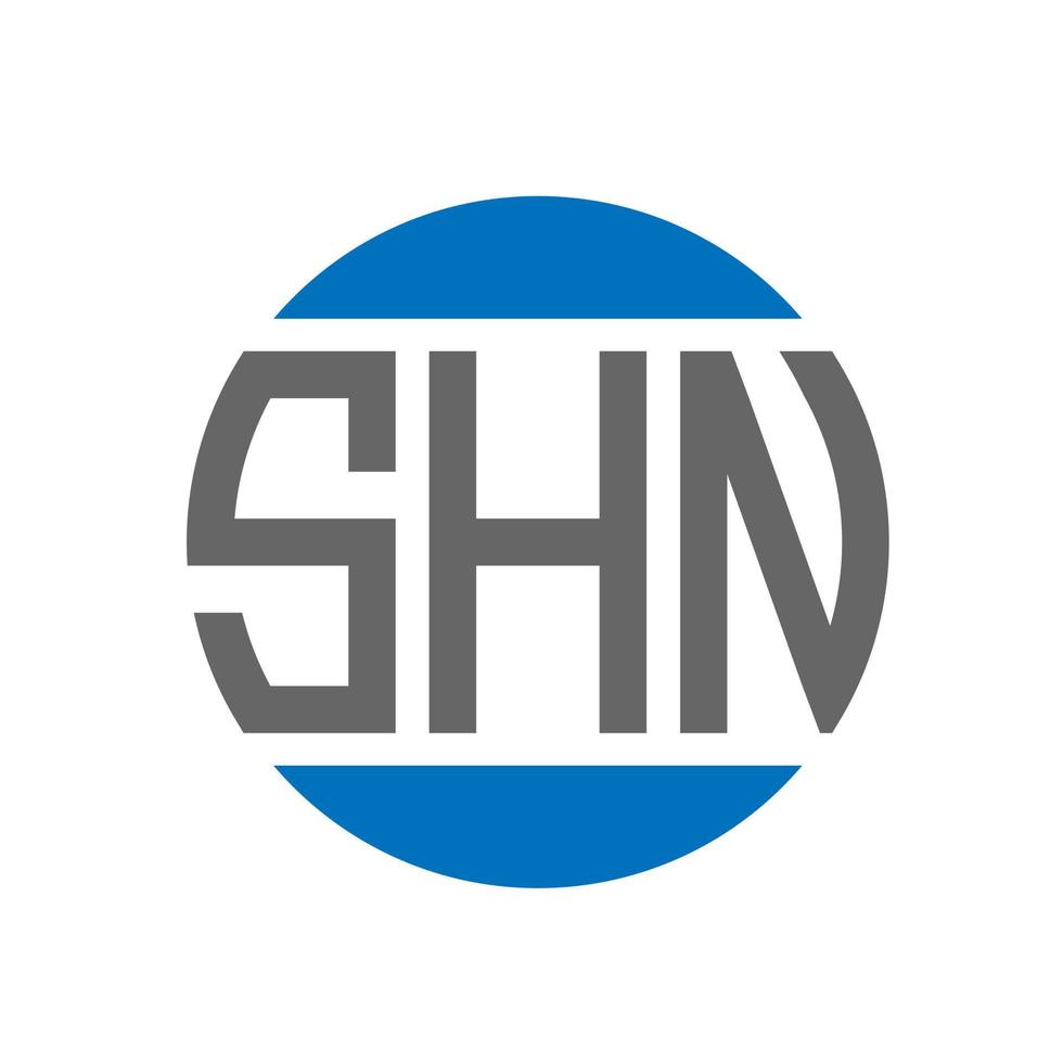 SHN letter logo design on white background. SHN creative initials ...