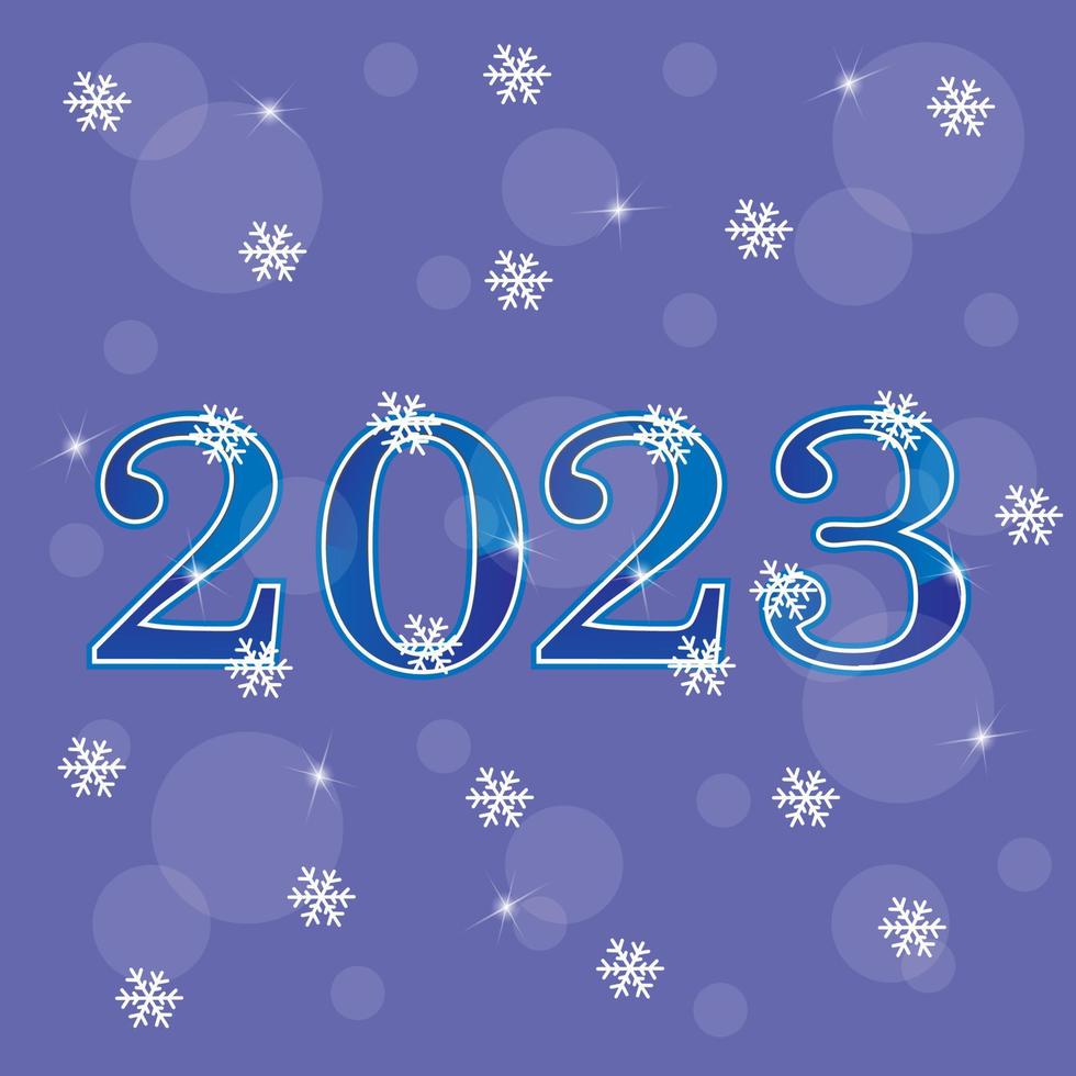 new year numbers 2023 vector