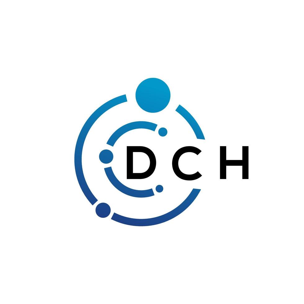 DCH letter logo design on  white background. DCH creative initials letter logo concept. DCH letter design. vector