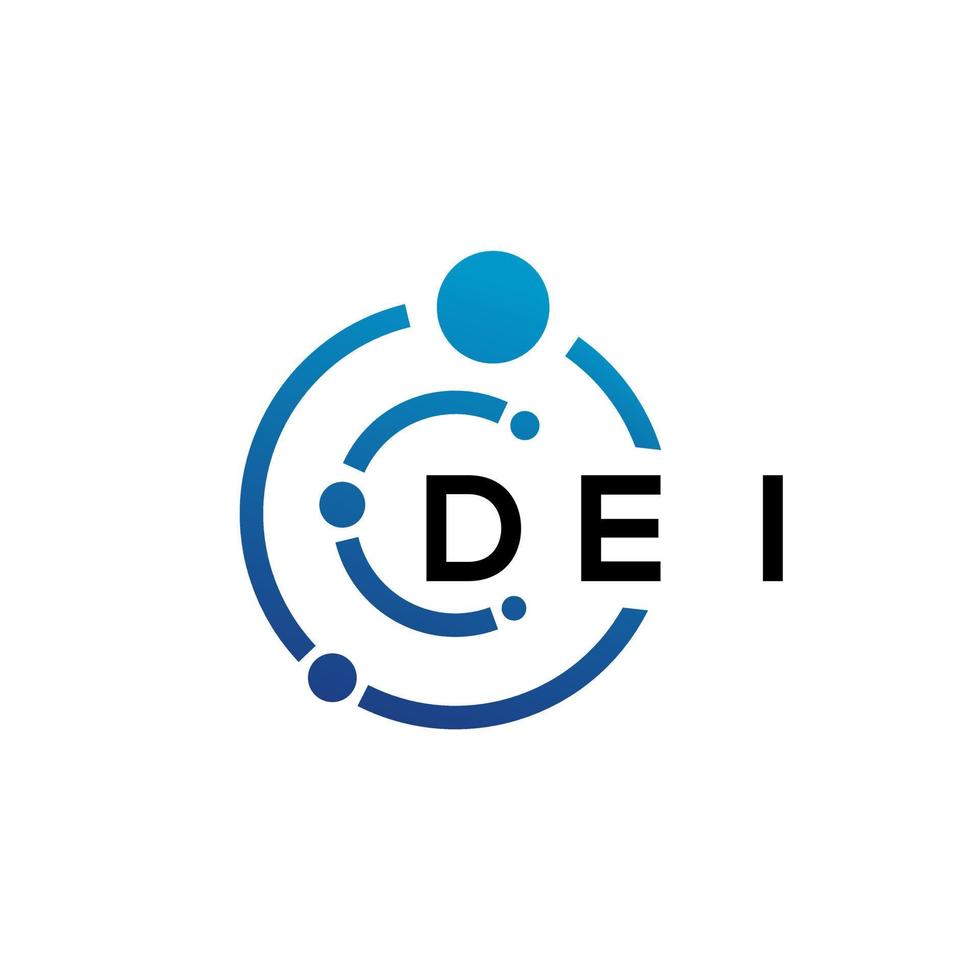 DEI letter logo design on  white background. DEI creative initials letter logo concept. DEI letter design. vector