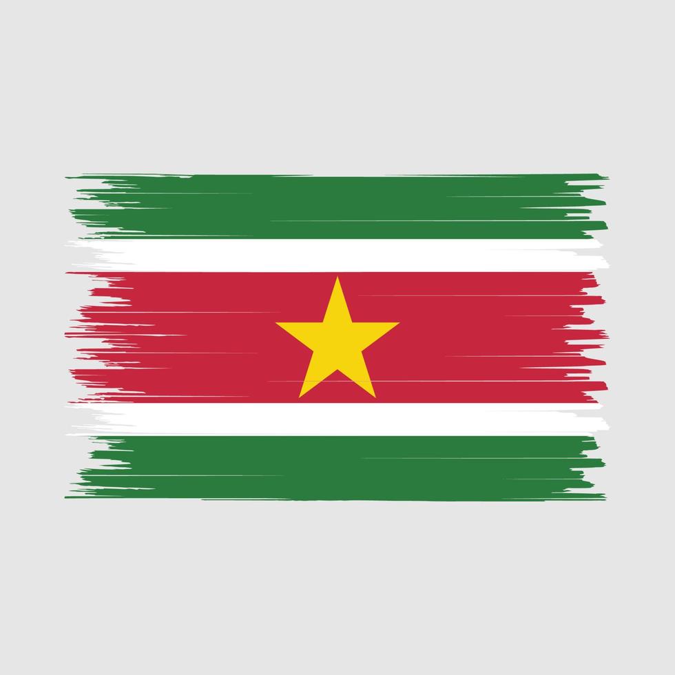 cepillo de bandera de surinam vector