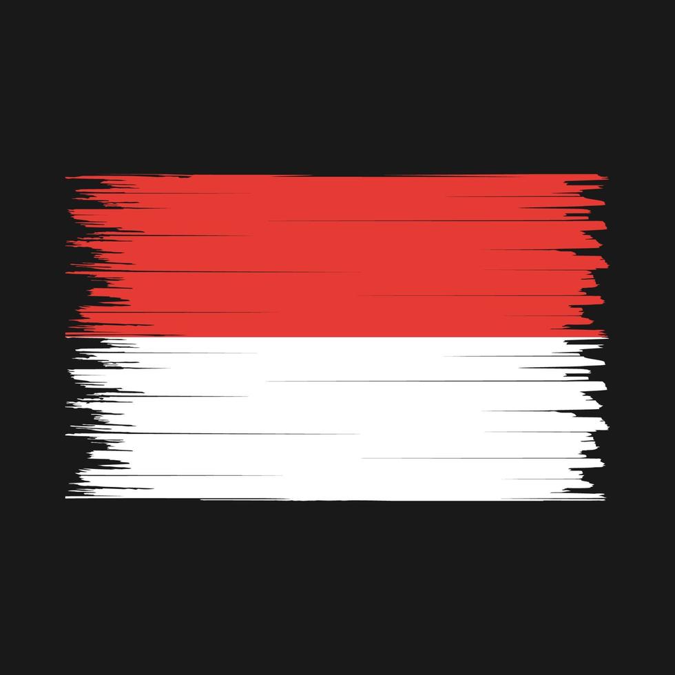 Indonesia Flag Brush vector