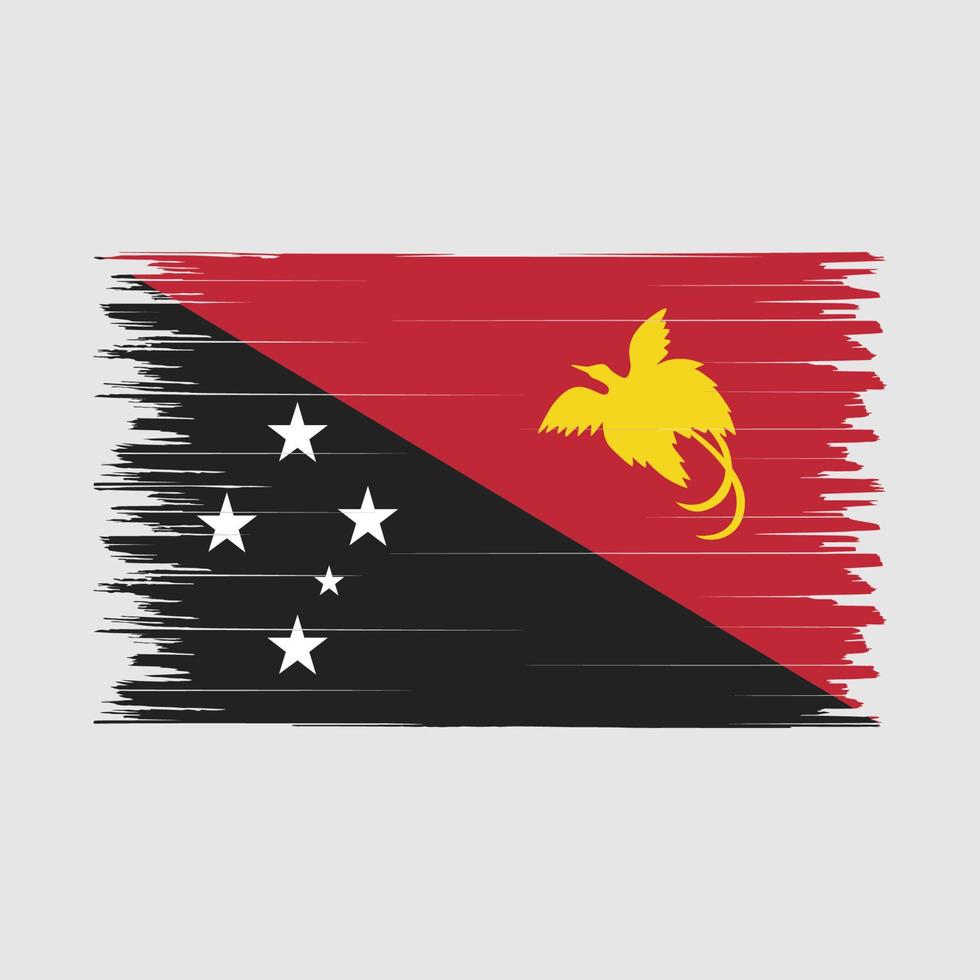 Papua Flag Brush vector