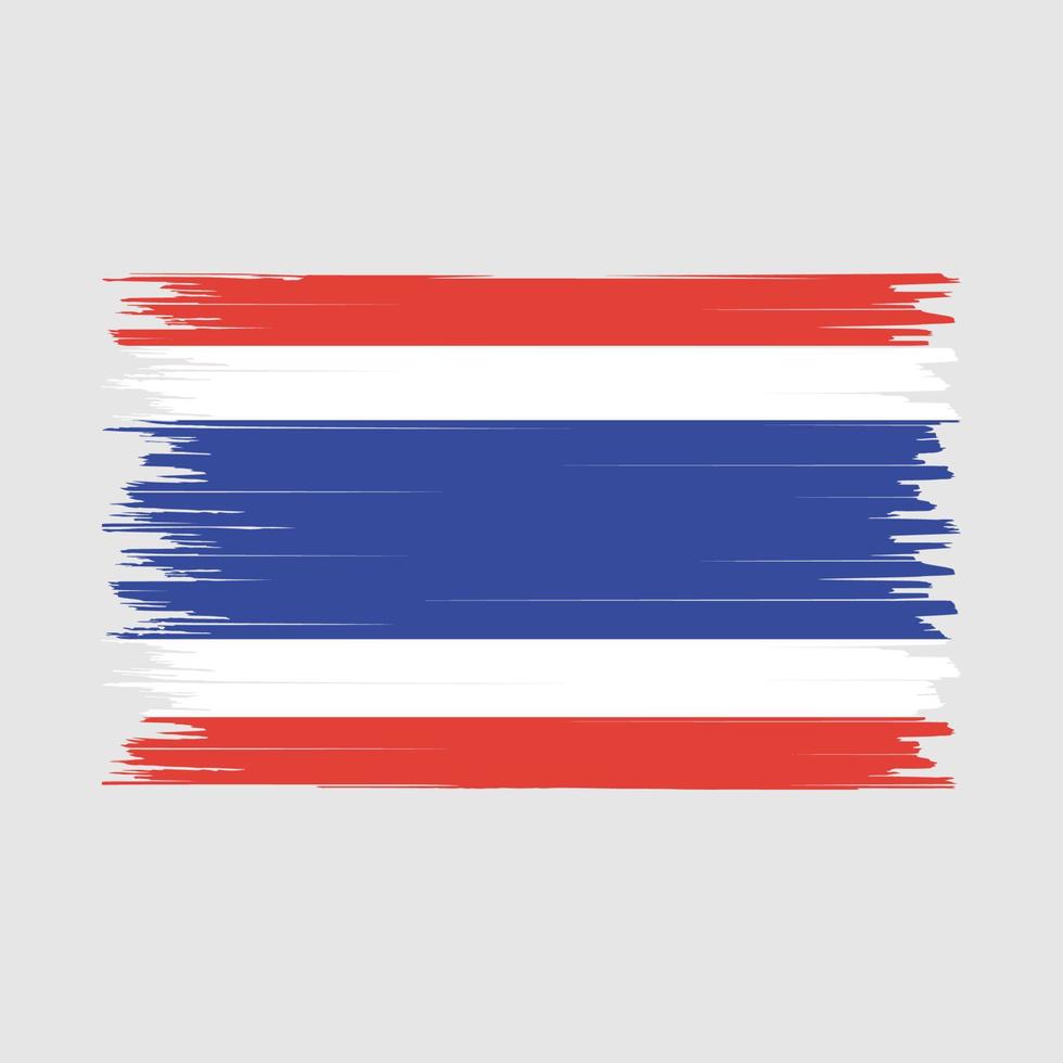 cepillo de bandera de tailandia vector