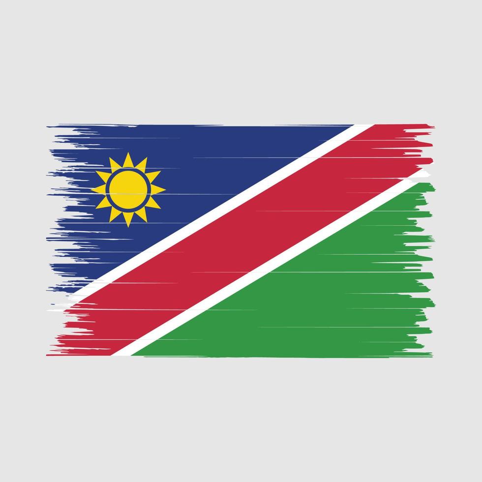 Namibia Flag Brush vector