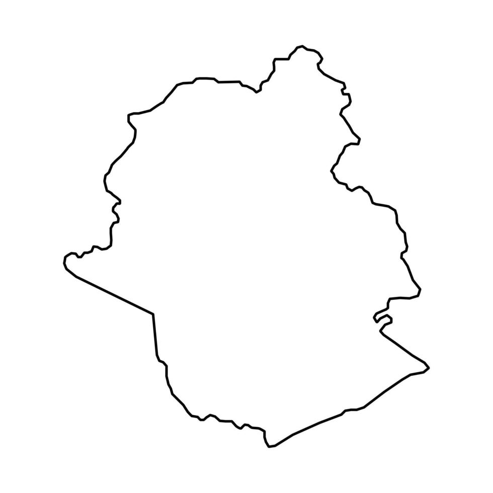 mapa de la provincia de bruselas, provincias de bélgica. ilustración vectorial vector