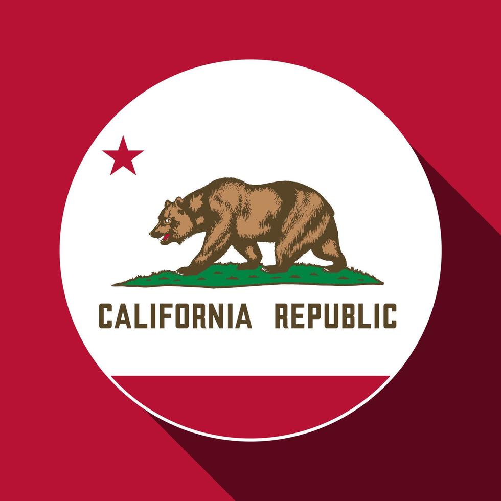 bandera del estado de california. ilustración vectorial vector