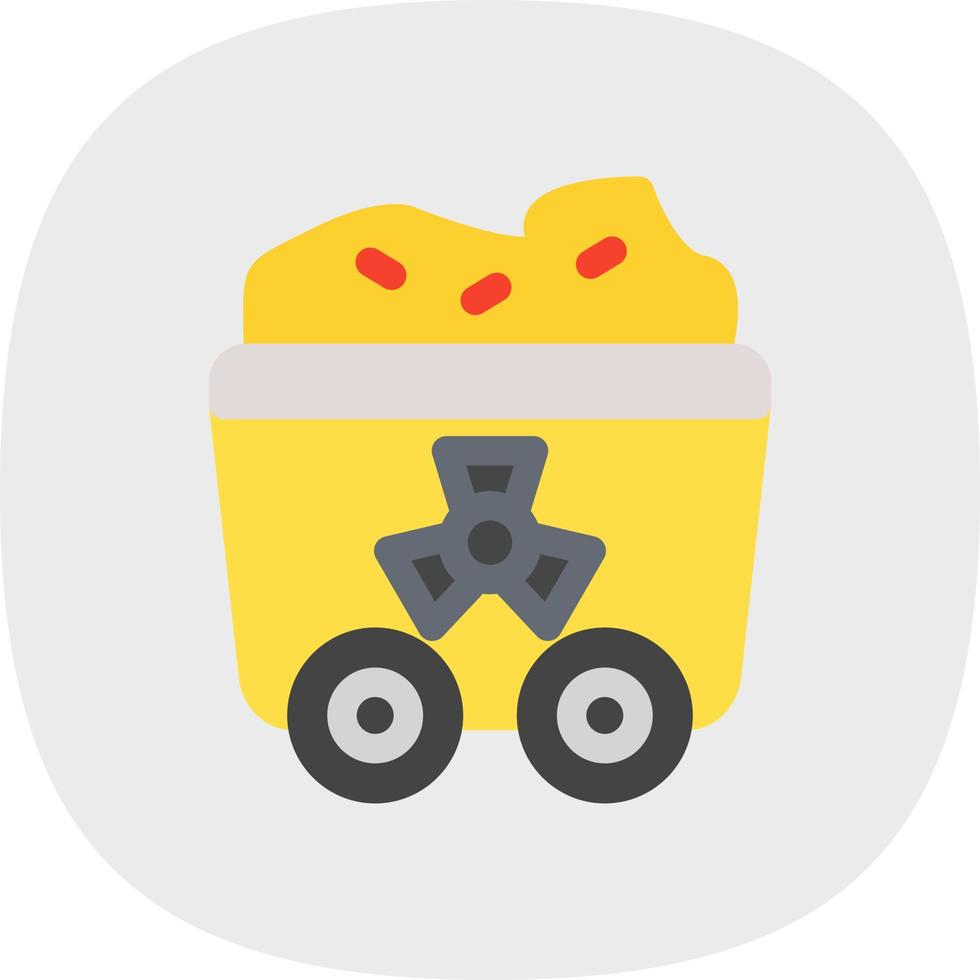 Uranium Glyph Icon vector