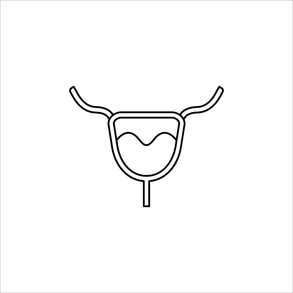 bladder icon. outline icon vector