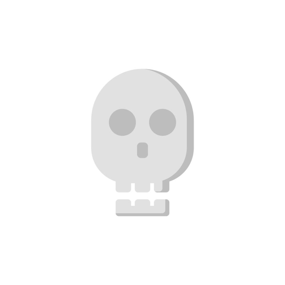 skull icon. flat icon vector