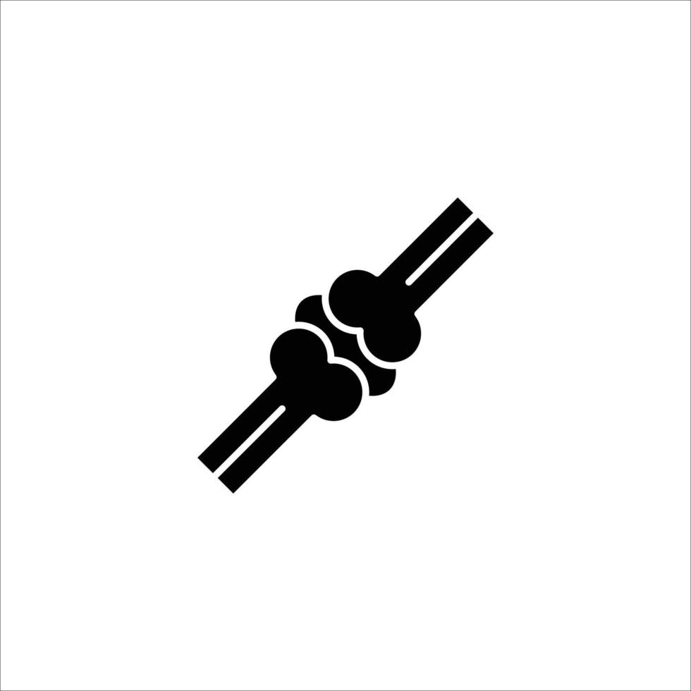 joint icon. solid icon vector