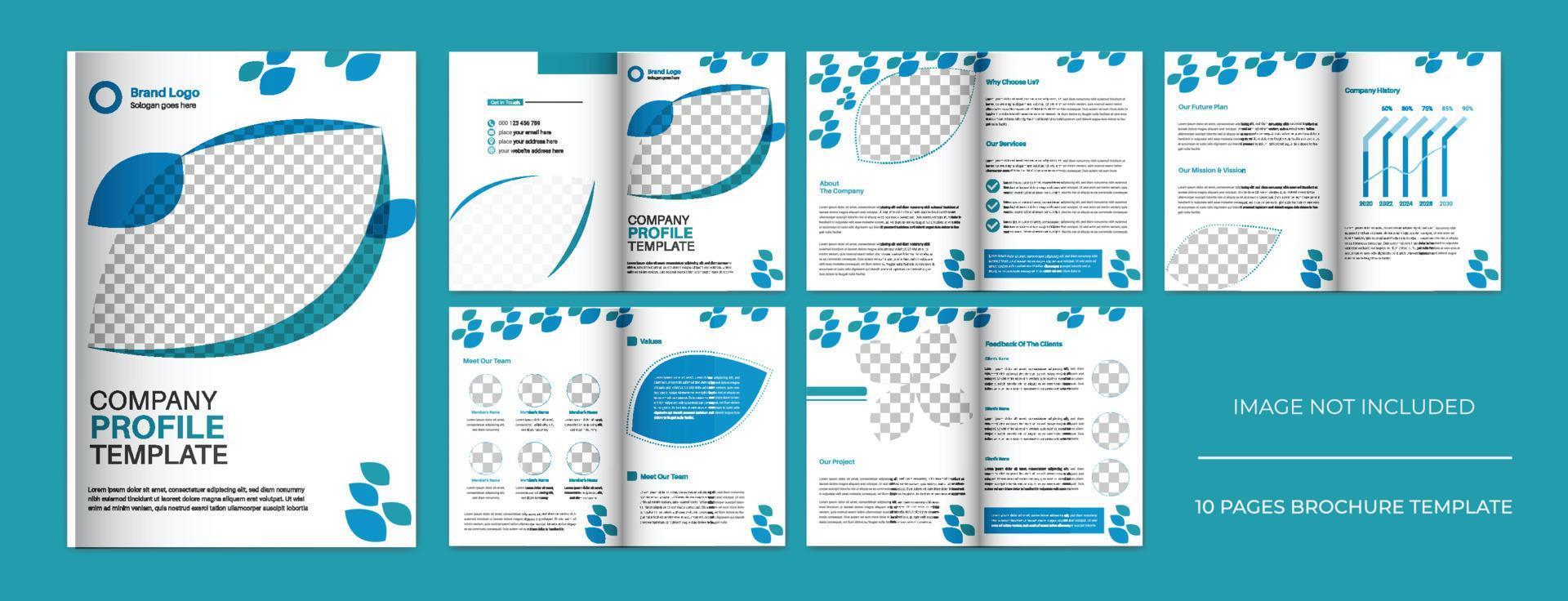 Business company profile design, business brochure template, proposal design vector